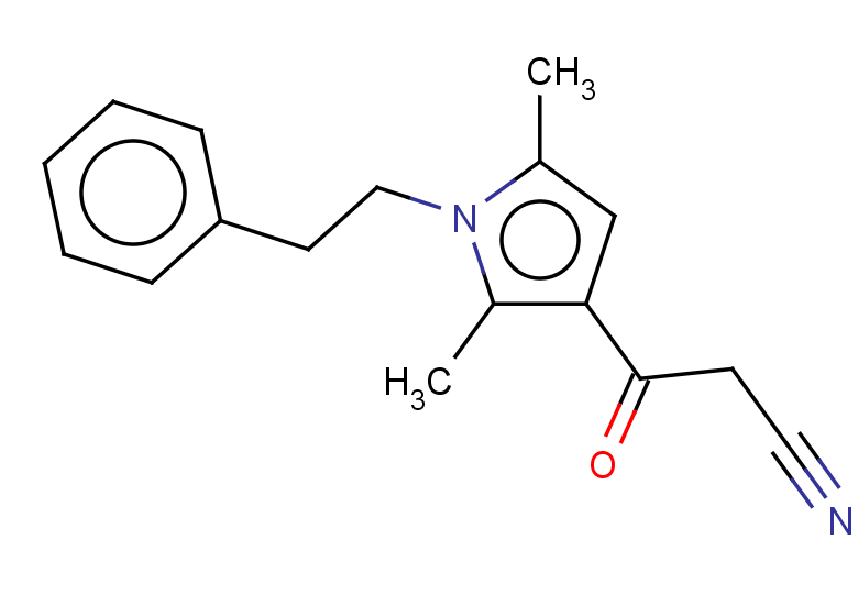 3-[2,5-dimethyl-1-(2-phenylethyl)-1H-pyrrol-3-yl]-3-oxopropanenitrile