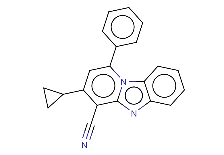 11-cyclopropyl-13-phenyl-1,8-diazatricyclo[7.4.0.0,2,7]trideca-2,4,6,8,10,12-hexaene-10-carbonitrile
