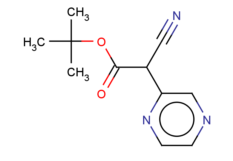 tert-butyl 2-cyano-2-(pyrazin-2-yl)acetate