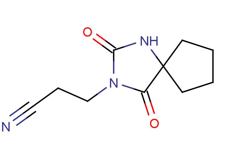 3-{2,4-dioxo-1,3-diazaspiro[4.4]nonan-3-yl}propanenitrile