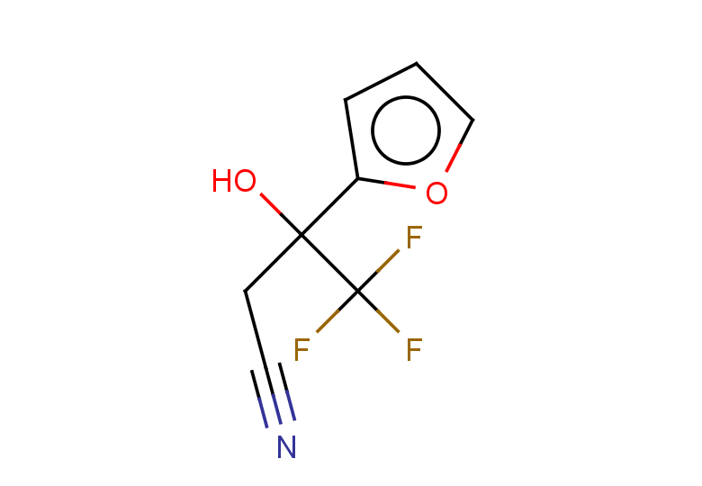 4,4,4-trifluoro-3-(furan-2-yl)-3-hydroxybutanenitrile