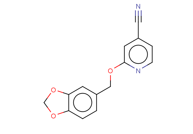 2-(1,3-dioxaindan-5-ylmethoxy)pyridine-4-carbonitrile