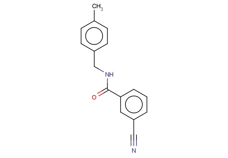 3-cyano-N-[(4-methylphenyl)methyl]benzamide
