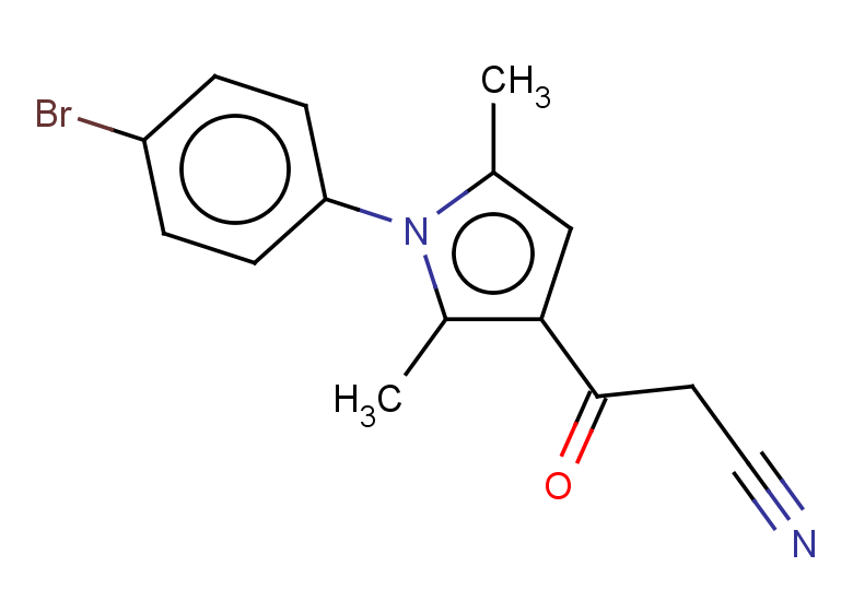 3-[1-(4-bromophenyl)-2,5-dimethyl-1H-pyrrol-3-yl]-3-oxopropanenitrile