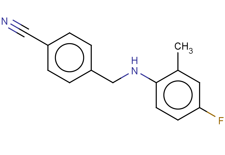 4-{[(4-fluoro-2-methylphenyl)amino]methyl}benzonitrile
