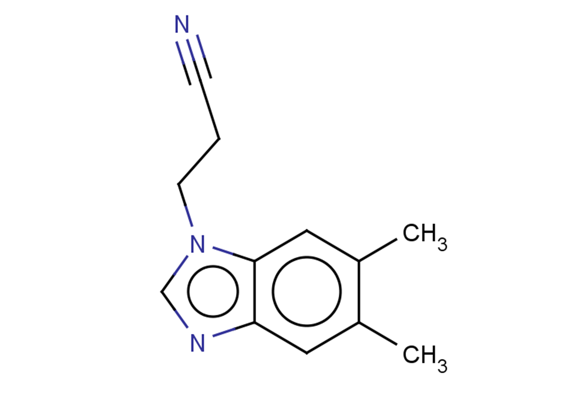 3-(5,6-dimethyl-1H-1,3-benzodiazol-1-yl)propanenitrile