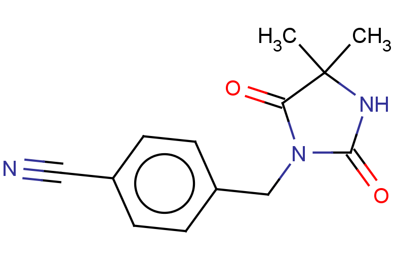 4-[(4,4-dimethyl-2,5-dioxoimidazolidin-1-yl)methyl]benzonitrile