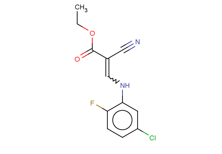 ethyl 3-[(5-chloro-2-fluorophenyl)amino]-2-cyanoprop-2-enoate