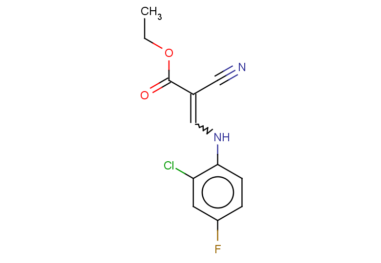 ethyl 3-[(2-chloro-4-fluorophenyl)amino]-2-cyanoprop-2-enoate