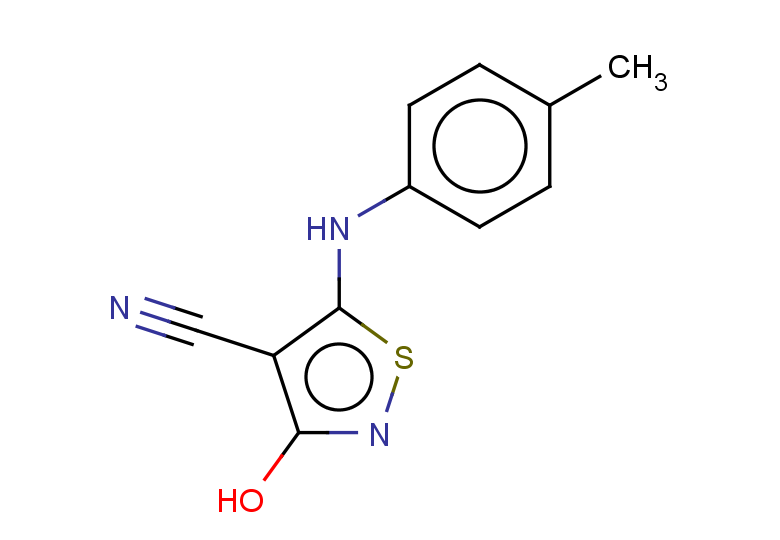 3-hydroxy-5-[(4-methylphenyl)amino]-1,2-thiazole-4-carbonitrile