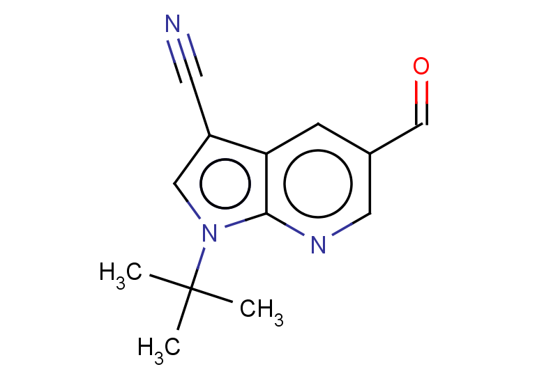1-tert-butyl-5-formyl-1H-pyrrolo[2,3-b]pyridine-3-carbonitrile