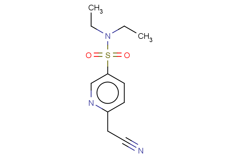 6-(cyanomethyl)-N,N-diethylpyridine-3-sulfonamide