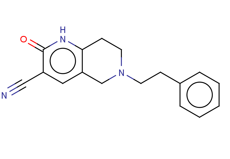 2-oxo-6-(2-phenylethyl)-1,2,5,6,7,8-hexahydro-1,6-naphthyridine-3-carbonitrile