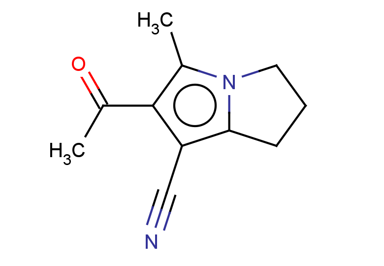 6-acetyl-5-methyl-2,3-dihydro-1H-pyrrolizine-7-carbonitrile