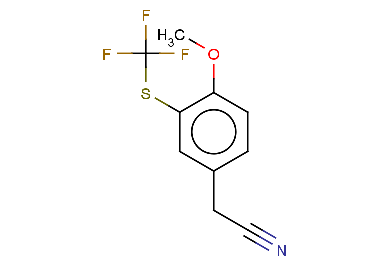 2-{4-methoxy-3-[(trifluoromethyl)sulfanyl]phenyl}acetonitrile