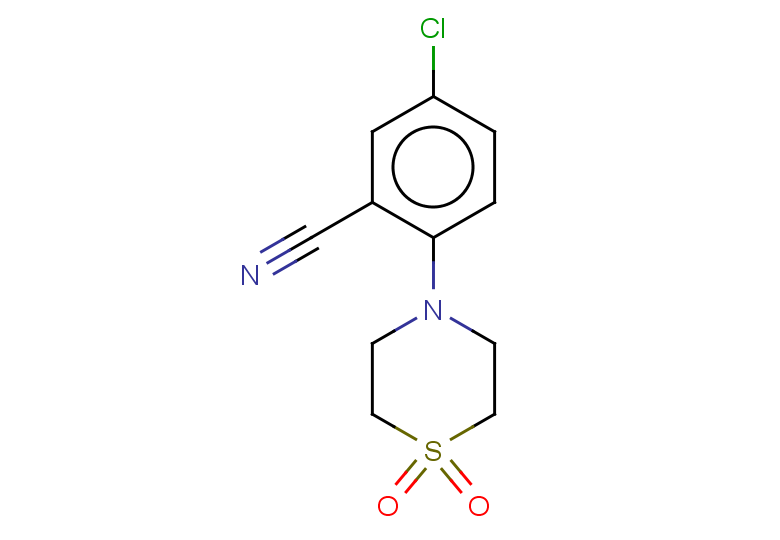 5-chloro-2-(1,1-dioxo-1lambda6-thiomorpholin-4-yl)benzonitrile