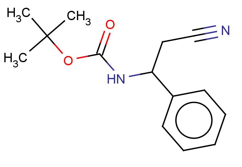 tert-butyl N-(2-cyano-1-phenylethyl)carbamate
