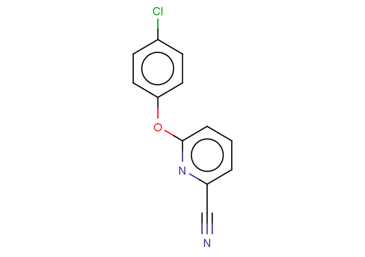6-(4-chlorophenoxy)pyridine-2-carbonitrile