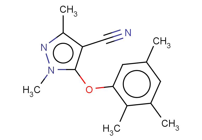 1,3-dimethyl-5-(2,3,5-trimethylphenoxy)-1H-pyrazole-4-carbonitrile