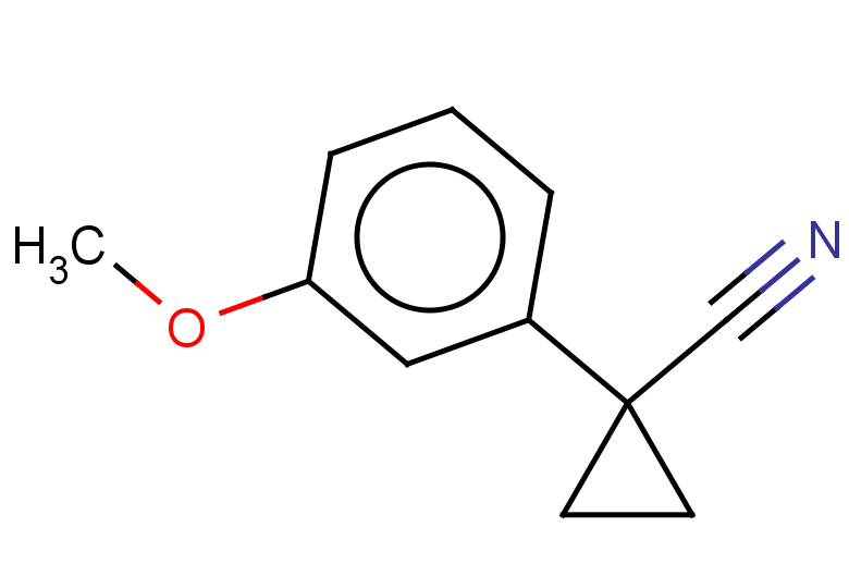 1-(3-methoxyphenyl)cyclopropane-1-carbonitrile
