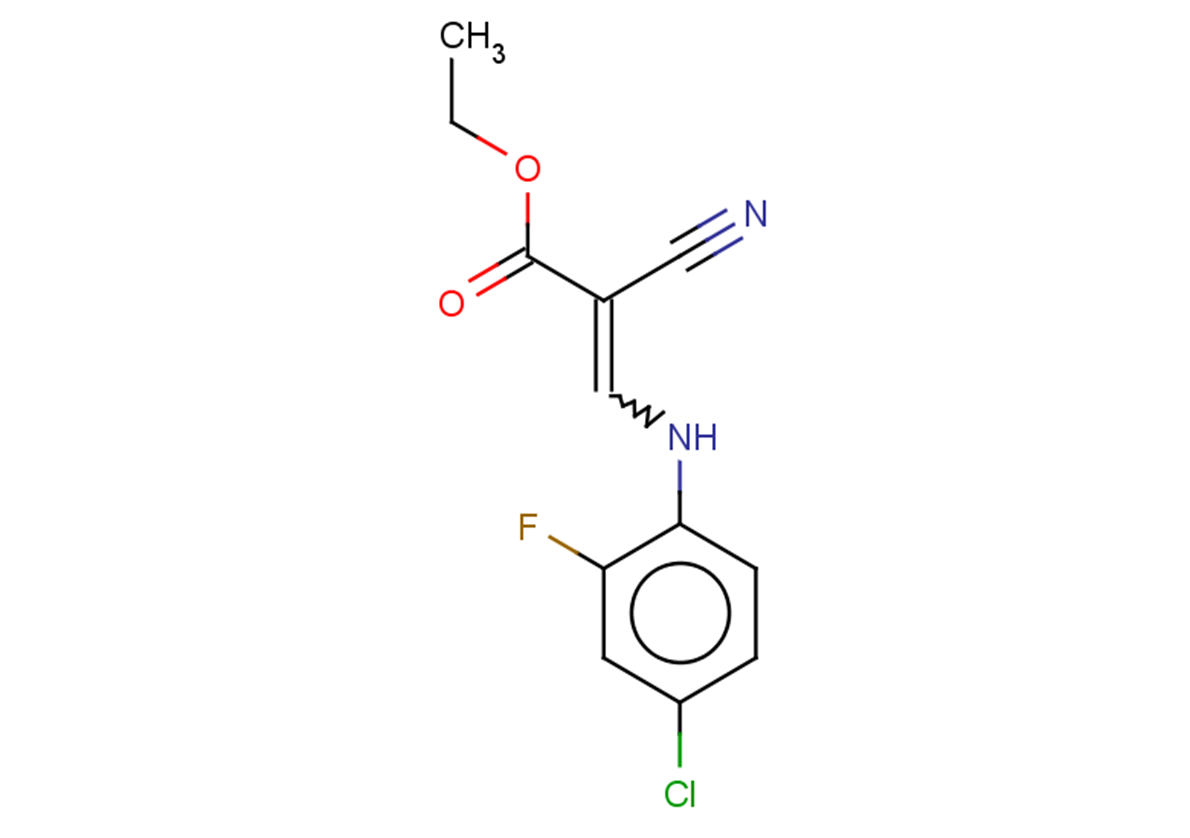 ethyl 3-[(4-chloro-2-fluorophenyl)amino]-2-cyanoprop-2-enoate