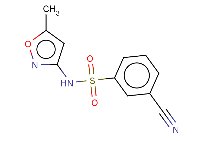 3-cyano-N-(5-methyl-1,2-oxazol-3-yl)benzene-1-sulfonamide