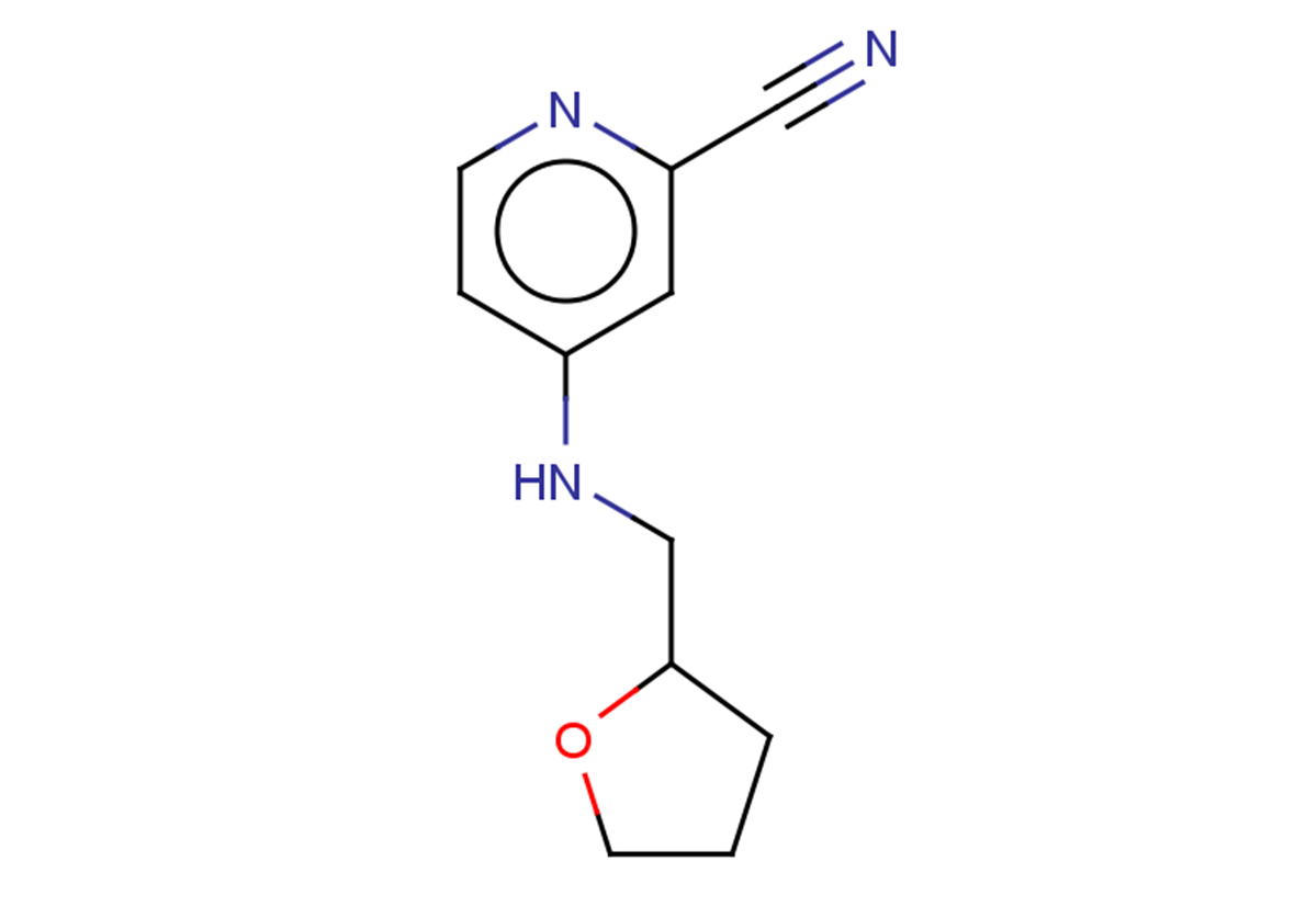 4-[(oxolan-2-ylmethyl)amino]pyridine-2-carbonitrile