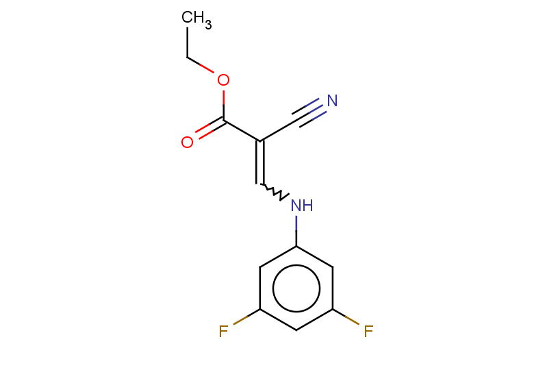 ethyl 2-cyano-3-[(3,5-difluorophenyl)amino]prop-2-enoate