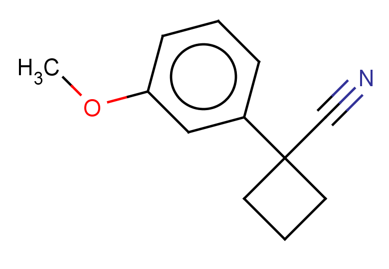 1-(3-methoxyphenyl)cyclobutane-1-carbonitrile