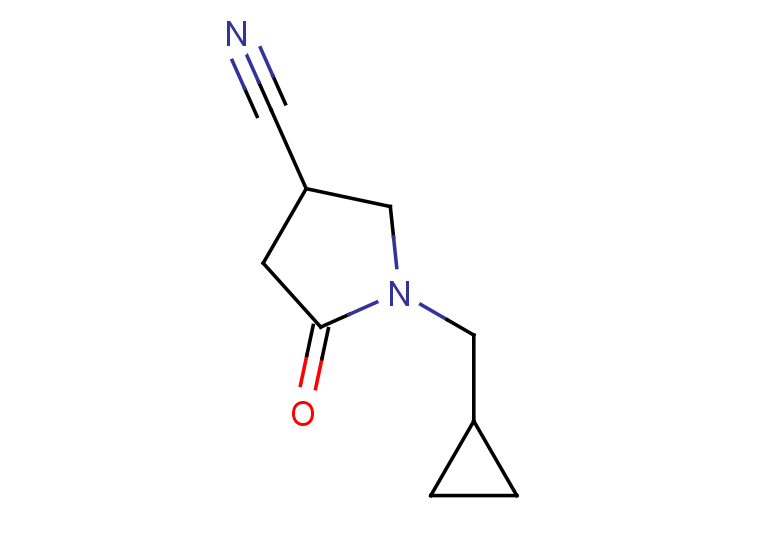 1-(cyclopropylmethyl)-5-oxopyrrolidine-3-carbonitrile