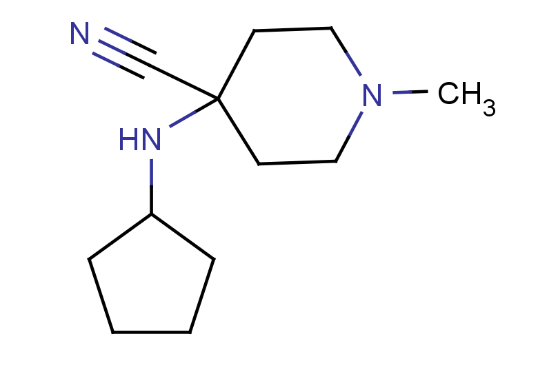 4-(cyclopentylamino)-1-methylpiperidine-4-carbonitrile