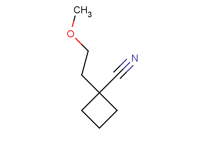 1-(2-methoxyethyl)cyclobutane-1-carbonitrile