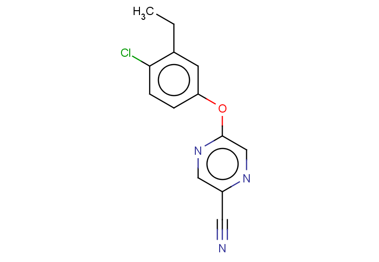 5-(4-chloro-3-ethylphenoxy)pyrazine-2-carbonitrile