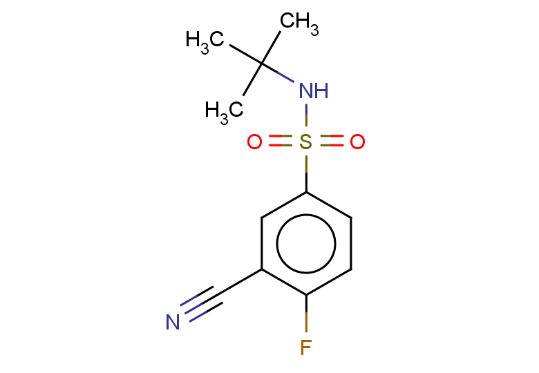 N-tert-butyl-3-cyano-4-fluorobenzene-1-sulfonamide