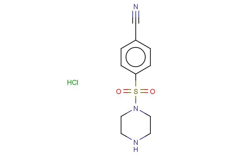 4-(piperazine-1-sulfonyl)benzonitrile hydrochloride