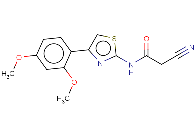 2-cyano-N-[4-(2,4-dimethoxyphenyl)-1,3-thiazol-2-yl]acetamide