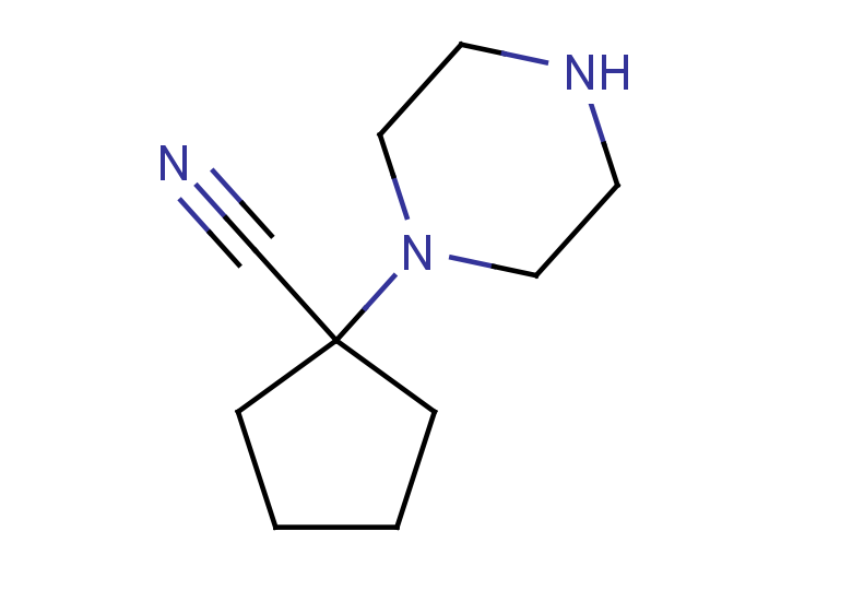 1-(piperazin-1-yl)cyclopentane-1-carbonitrile