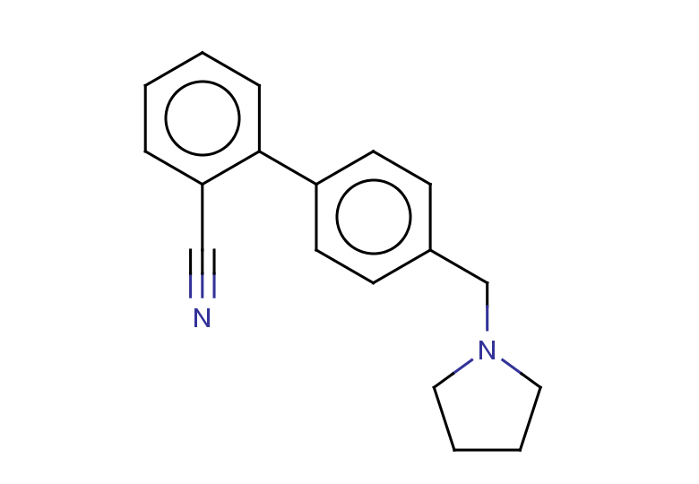 2-[4-(pyrrolidin-1-ylmethyl)phenyl]benzonitrile