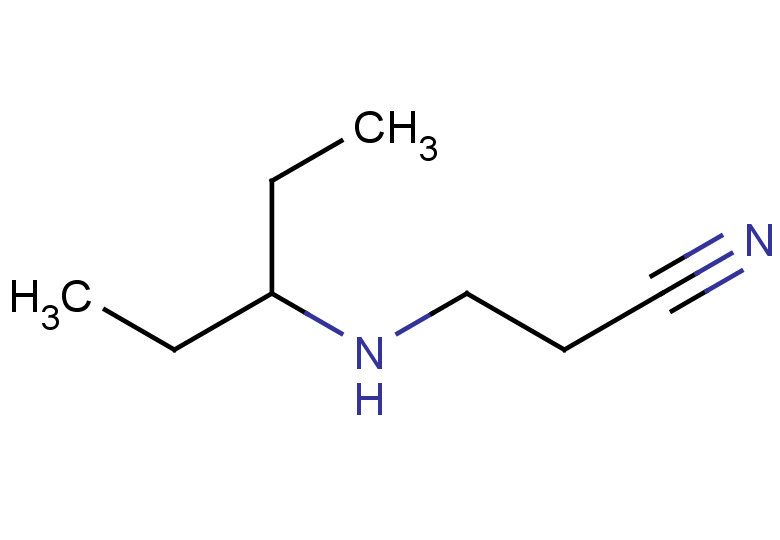 3-[(pentan-3-yl)amino]propanenitrile