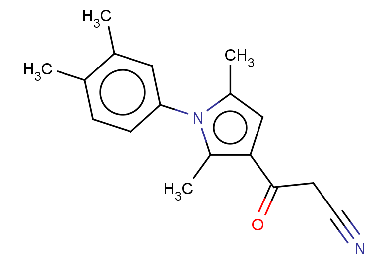 3-[1-(3,4-dimethylphenyl)-2,5-dimethyl-1H-pyrrol-3-yl]-3-oxopropanenitrile