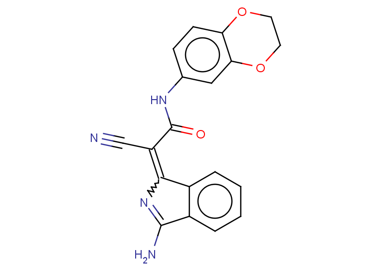 2-(3-amino-1H-isoindol-1-ylidene)-2-cyano-N-(2,3-dihydro-1,4-benzodioxin-6-yl)acetamide