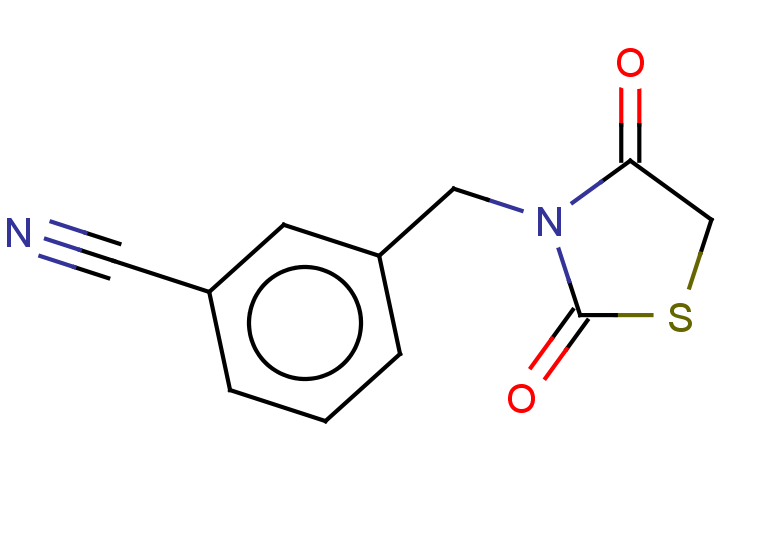 3-[(2,4-dioxo-1,3-thiazolidin-3-yl)methyl]benzonitrile