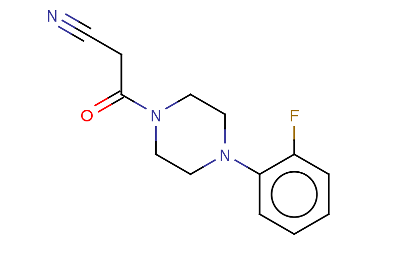 3-[4-(2-fluorophenyl)piperazin-1-yl]-3-oxopropanenitrile