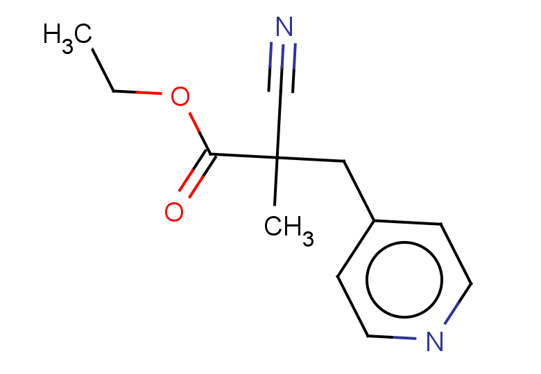 ethyl 2-cyano-2-methyl-3-(pyridin-4-yl)propanoate