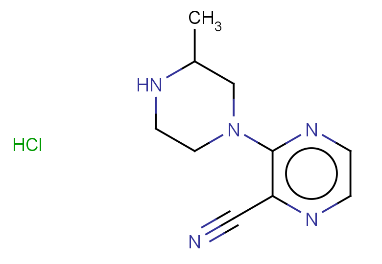 3-(3-methylpiperazin-1-yl)pyrazine-2-carbonitrile hydrochloride