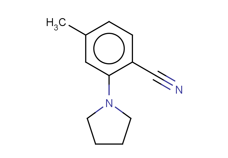 4-methyl-2-(pyrrolidin-1-yl)benzonitrile
