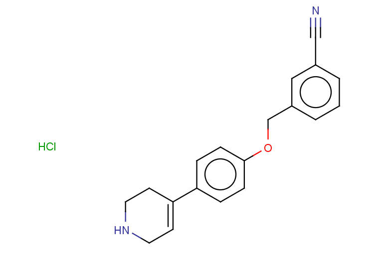 3-[4-(1,2,3,6-tetrahydropyridin-4-yl)phenoxymethyl]benzonitrile hydrochloride