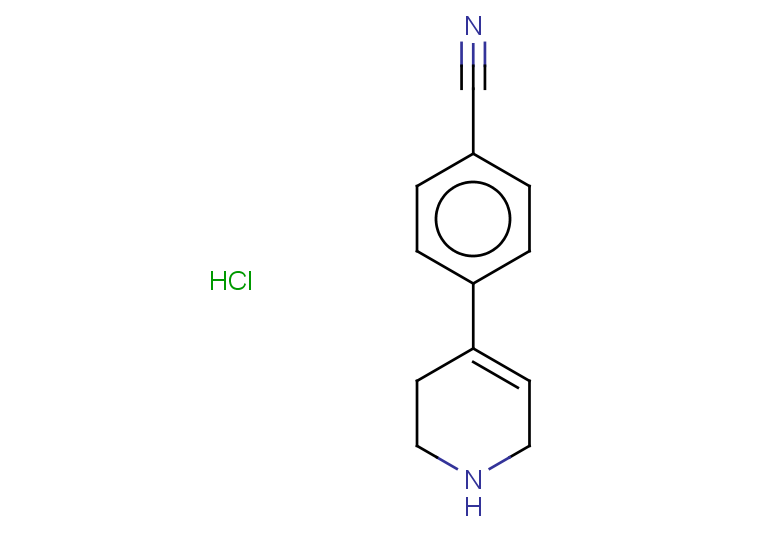 4-(1,2,3,6-tetrahydropyridin-4-yl)benzonitrile hydrochloride