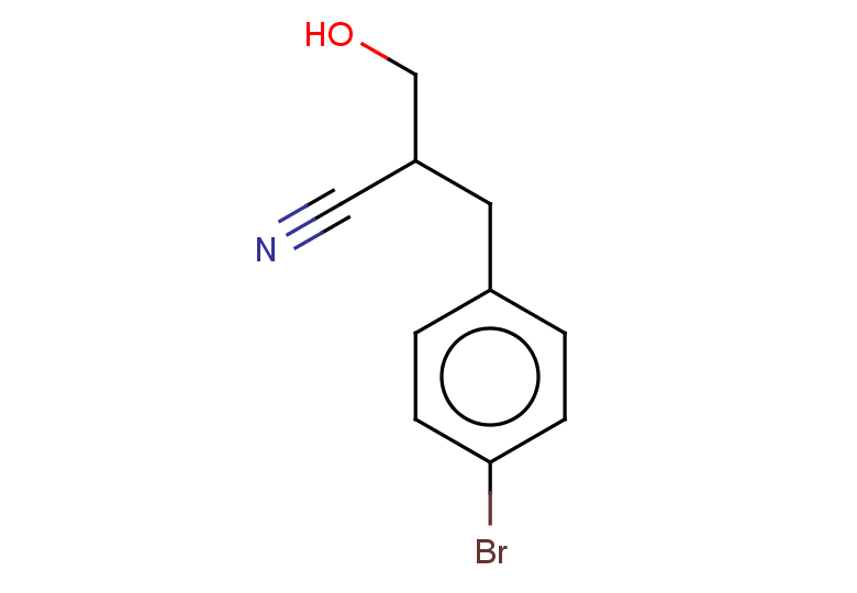 2-[(4-bromophenyl)methyl]-3-hydroxypropanenitrile