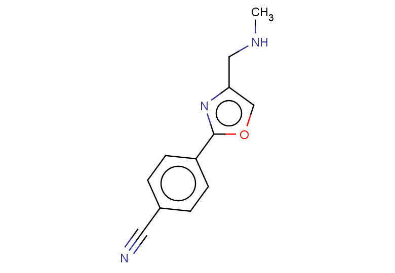 4-{4-[(methylamino)methyl]-1,3-oxazol-2-yl}benzonitrile